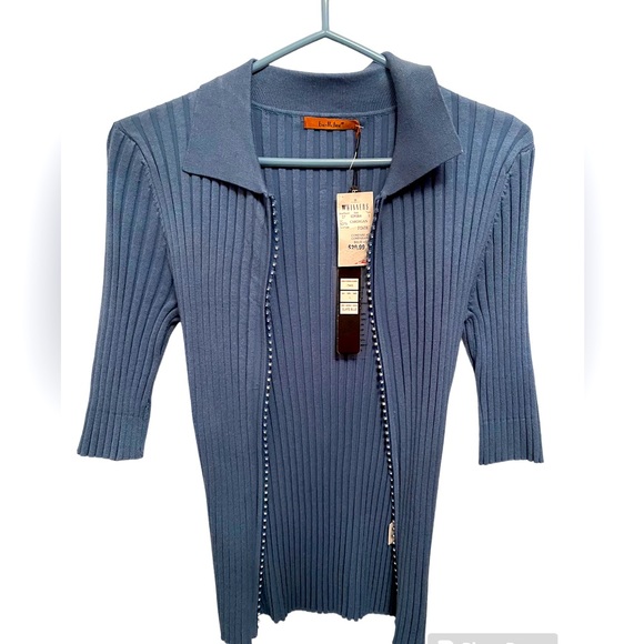 Belldini Cardigan in slate blue, size large but fits medium 🩵 - Picture 2 of 9